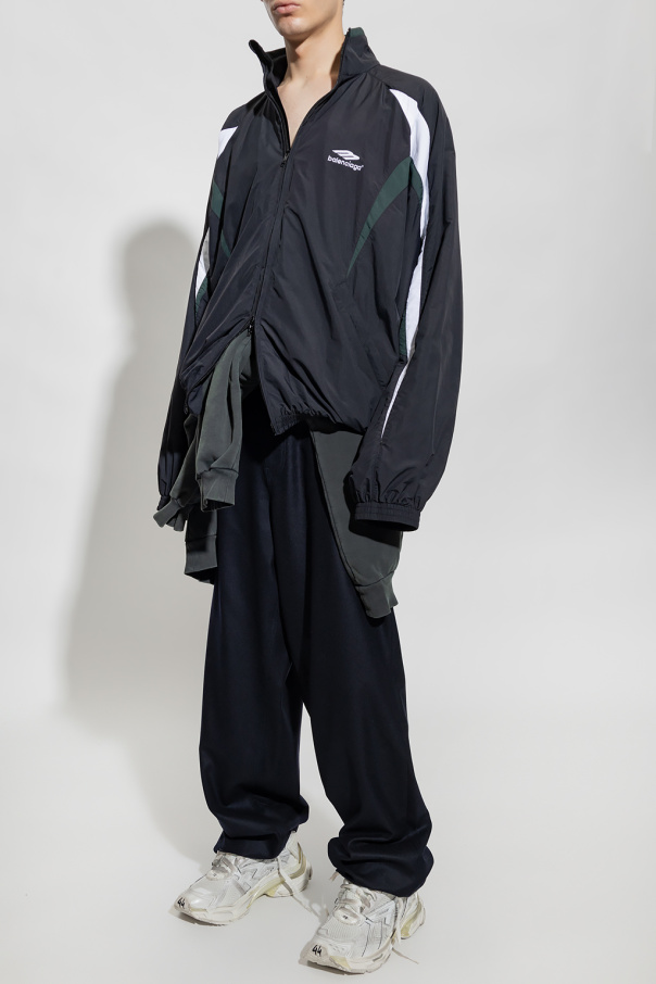 Balenciaga Black Tapestry Hoodie | Men's Clothing